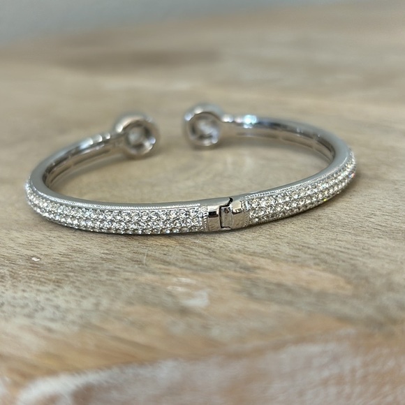 Sparkly Hinged Cuff Bracelet - Picture 4 of 8